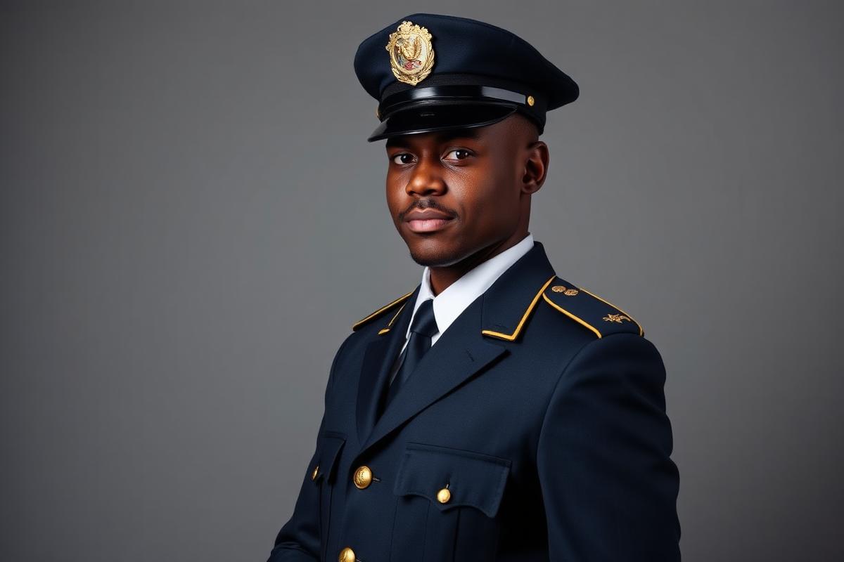 A DCS correctional officer in formal uniform