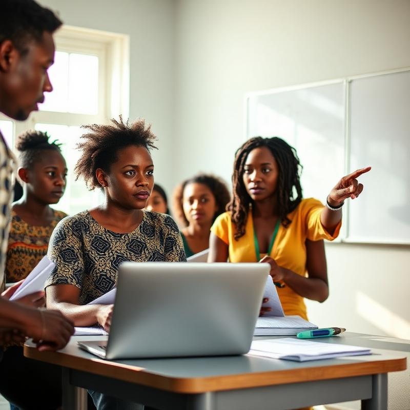Adult learners in a technical-skills classroom